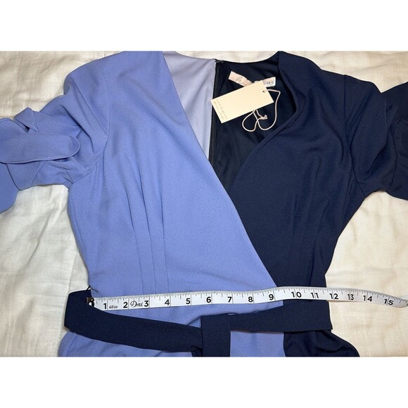 HUTCH Women’s Colorblock Short Sleeve Wrap‎ Dress X-SMALL NWT - Picture 7 of 9